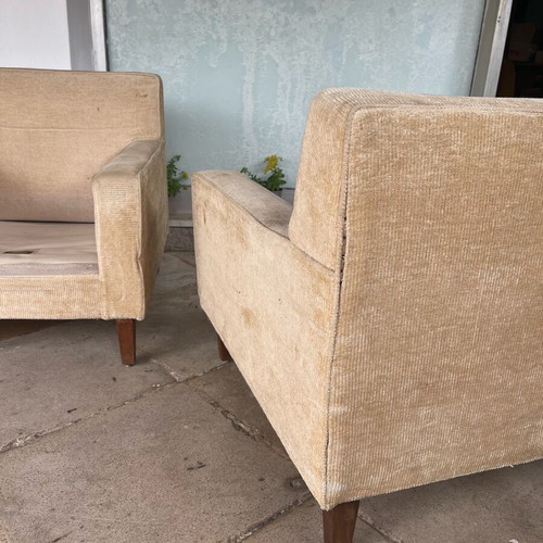 Varagkis armchairs used, set of 2, need reupholstery, no cushions