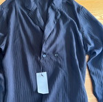 Zara black striped men's shirt jacket XL