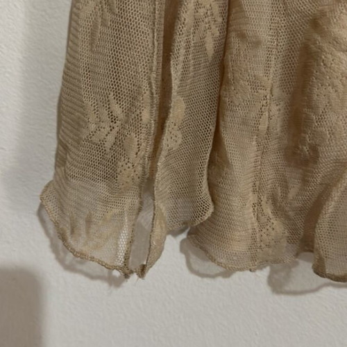 Beige blouse with transparency like new, size S
