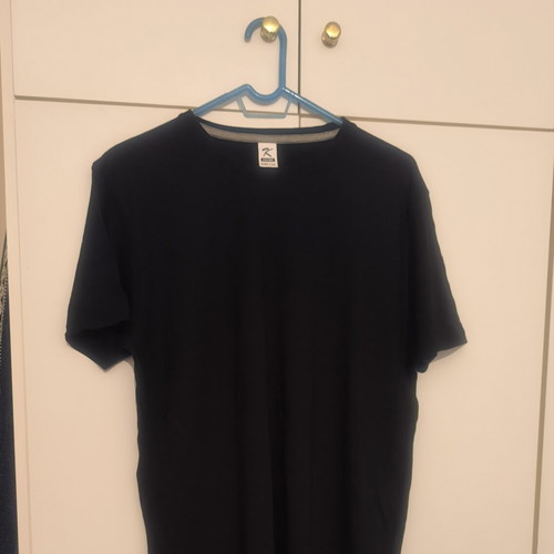 Fageo black t-shirts pack of 5, size L, new