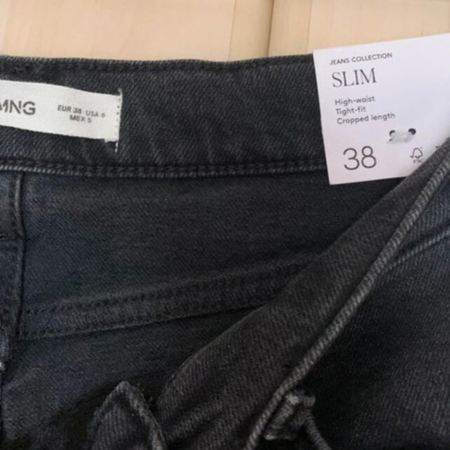 Mango jeans, black and grey, size M / 38 / 10