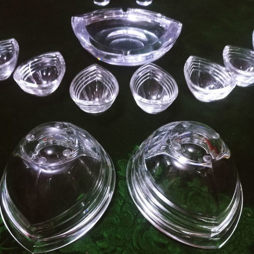 Rogaska Azar collection used full lead crystal 18 pieces