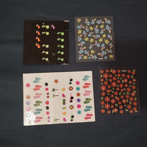 Nail stickers pack of 18 sheets, like new