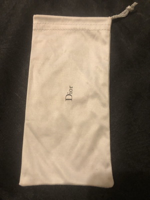 Christian Dior fabric glasses pouch like new, gray