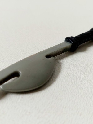 Authentic Hasbro 1986 axe accessory for Samurai Ninja figure like new
