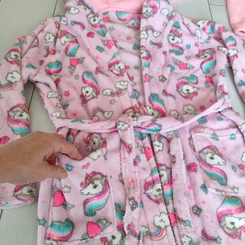 Warm fleece set for girls size 8/10 like new, pink