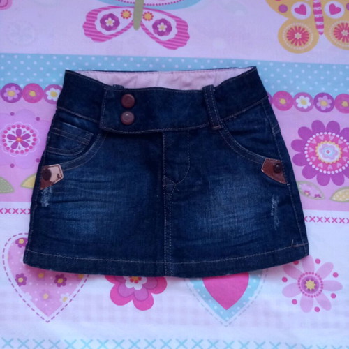 Zara denim skirts like new, blue, 3-4 years, pack of two