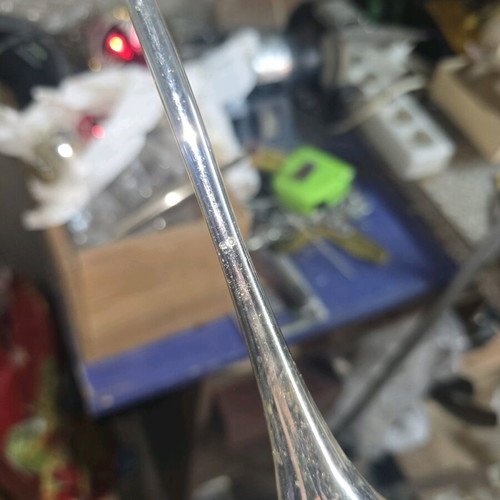 Glass gold tree topper used with designs, broken