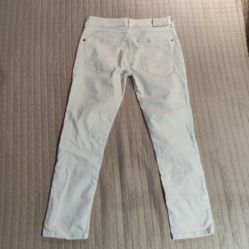 Zara white jeans like new with rips size S
