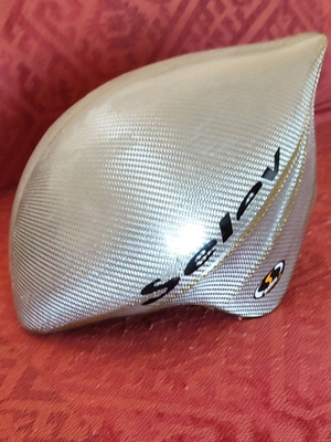Selev carbon bicycle helmet used, aerodynamic