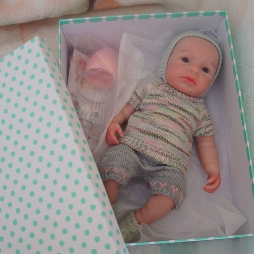 OtardDolls realistic silicone baby doll, girl 30 cm