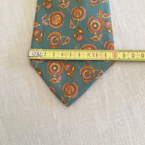 Vintage silk tie used, multicolored