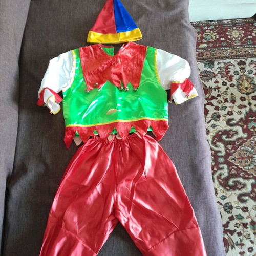 Harlequin costume like new, size 85cm for 3-4 years old