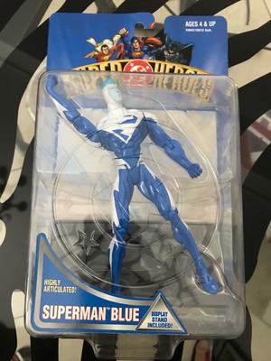 DC Super-Heroes Superman Blue figure vintage rare used