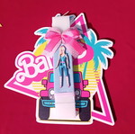 Barbie candle with frame new