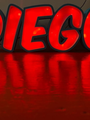 3D LED Illuminated Letters with Name New, Custom Room Decoration