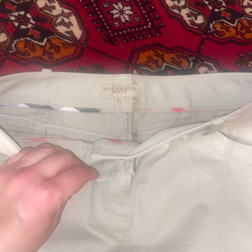 Burberry pencil skirt like new, denim fabric, beige, UK size 8