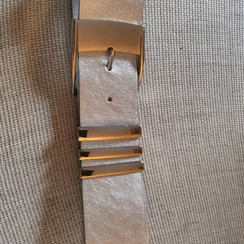 Vintage Versace leather belt silver, like new, size 75