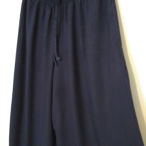 Anel wide-leg dark blue pants size L used
