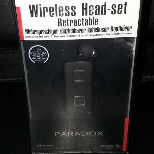 Wireless headset Xnous Premium Paradox new, retractable earpiece