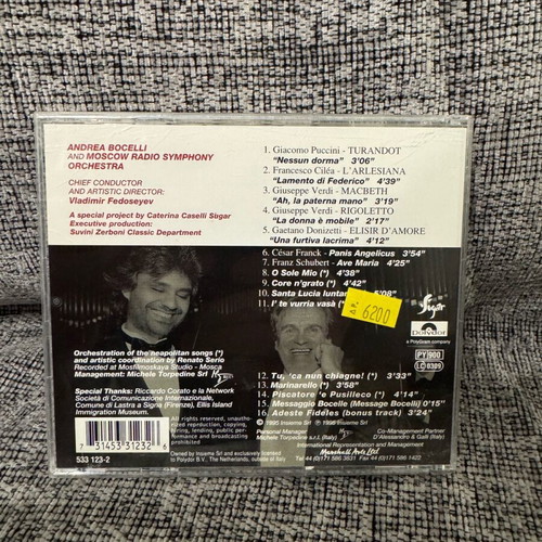 Andrea Bocelli Viaggio Italiano CD like new