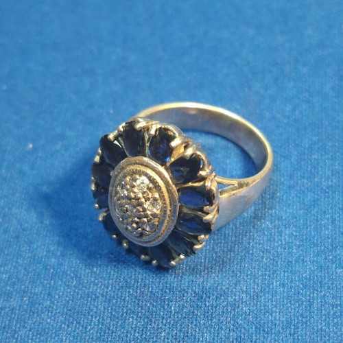 Silver ring with 925 stamp, new, adjustable sizes