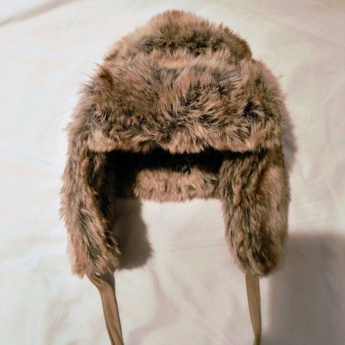 Fur hat with ears new