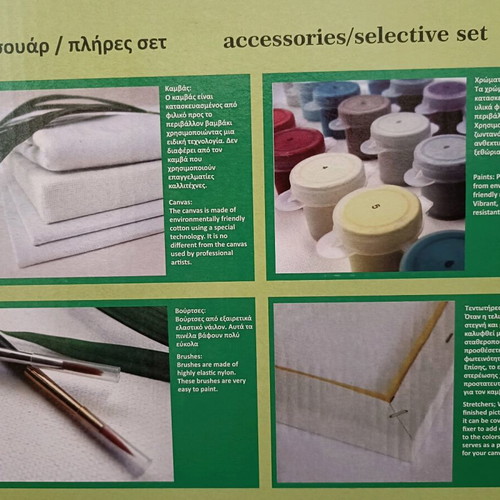 DIY painting canvas new with numbered pieces 40x50