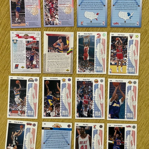 NBA Upper Deck 1992 cards used