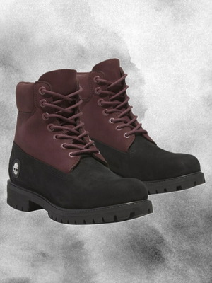 Timberland Boots Black and Burgundy New Size 41