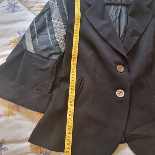 Reni Leza women's short jacket like new, black and white, size 5XL