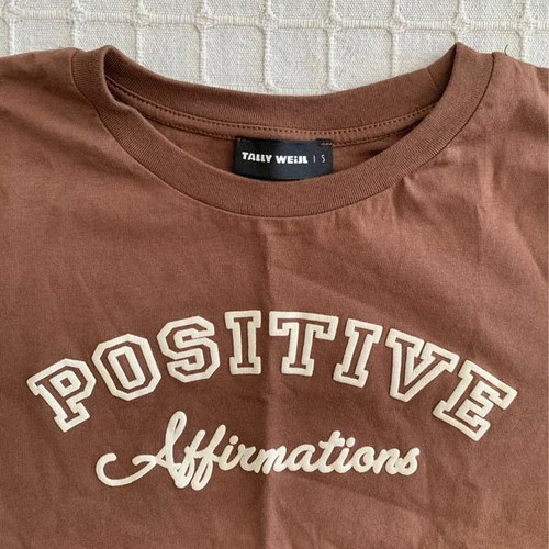 Tally Weijl Brown T-shirt size S used
