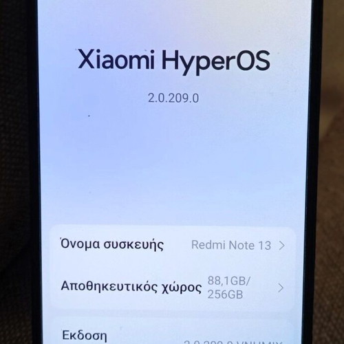 Xiaomi Redmi Note 13 4G Dual SIM 8GB RAM 256GB Midnight Black σαν καινούργιο