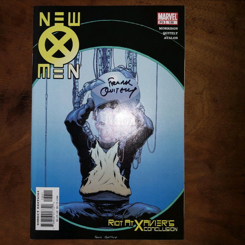 New X-Men #138 used with Frank Quitely signature