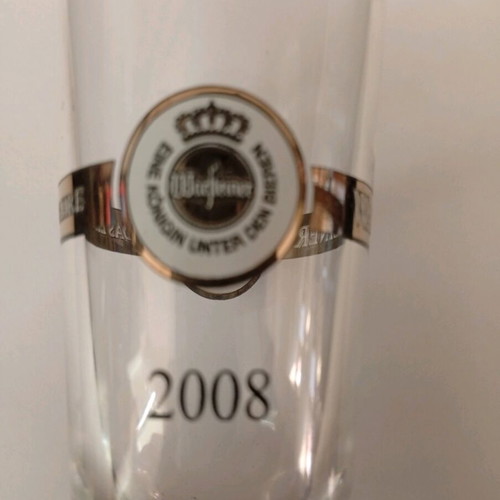 Warsteiner beer glass like new, Euro 2004 Greece tribute
