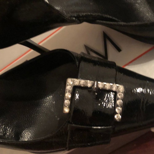Time Foundulakis leather patent leather pumps like new