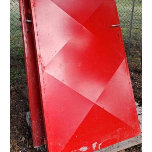 Door used, reinforced, 218x92 with frame