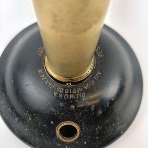 Western Electric brass telephone base used, early 20th century