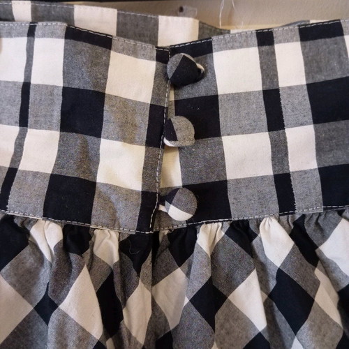 Mini skirt used, high-waisted, size Small with lining