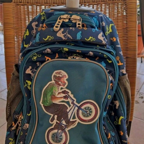 Polo wheeled backpack used, durable for elementary kids