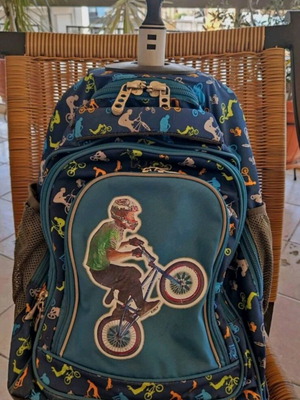Polo wheeled backpack used, durable for elementary kids