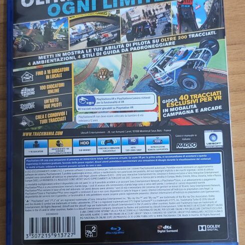 Trackmania Turbo PS4 game, European version
