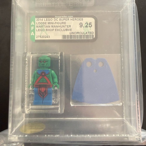 LEGO DC Super Heroes Martian Manhunter figure like new with AFA 9.25 case