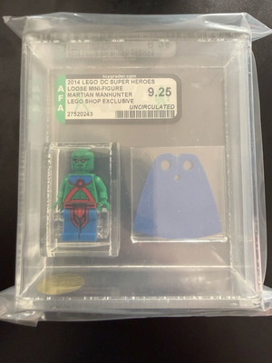 LEGO DC Super Heroes Martian Manhunter φιγούρα σαν καινούργια με θήκη AFA 9.25