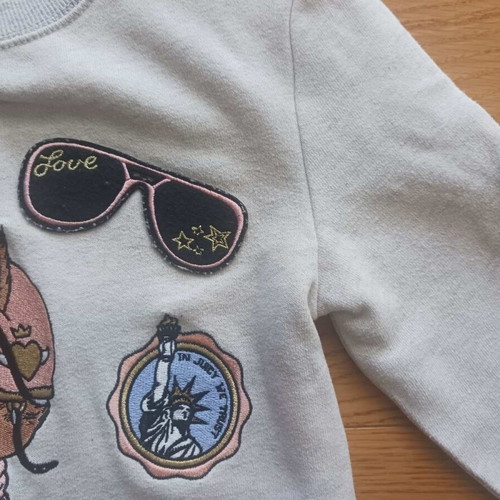 Juicy Couture kids sweatshirt like new, size 8, multicolor gray