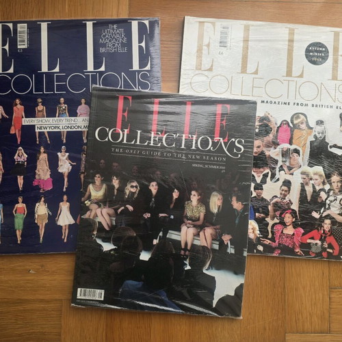 Elle Collections magazines like new, set of 3 from England 2008-2010