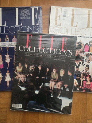 Elle Collections magazines like new, set of 3 from England 2008-2010