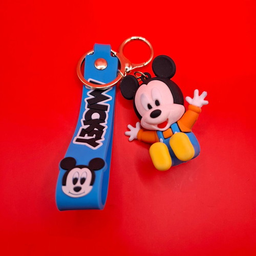 Mickey Mouse Baby keychain new, blue and orange