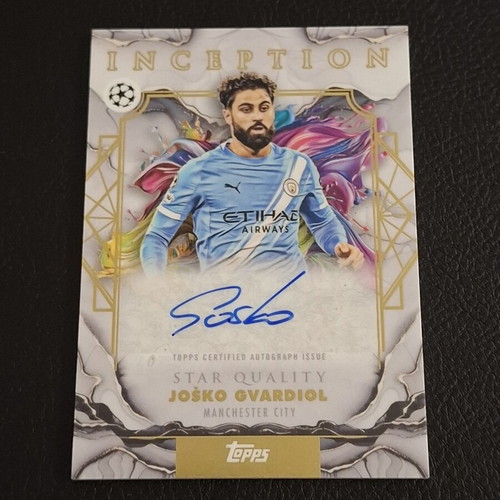2025-26 Topps Inception UEFA Joško Gvardiol Star Quality Autograph Manchester City