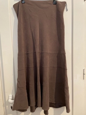 Atmosphere vintage faux suede flared midi skirt used UK 16 EU 44